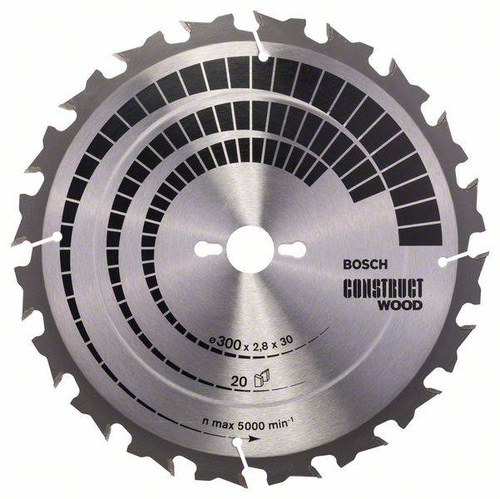 Tarcza pilarska Construct Wood 300x30 Bosch 2608640700 - obrazek 1