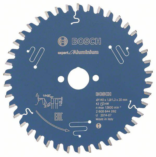 Tarcza pilarska Expert for Aluminium 140x20 Bosch 2608644092 - obrazek 1
