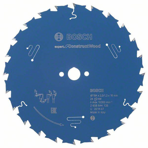 Tarcza pilarska Expert for Construct Wood 184x16 Bosch 2608644138 - obrazek 1