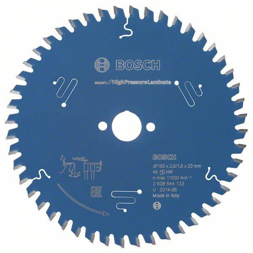 Tarcza pilarska Expert for High Pressure Laminate 165x20 Bosch 2608644133 - obrazek 1