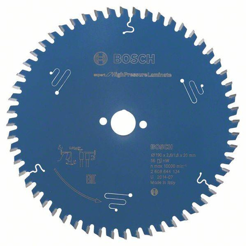 Tarcza pilarska Expert for High Pressure Laminate 190x20 Bosch 2608644134 - obrazek 1