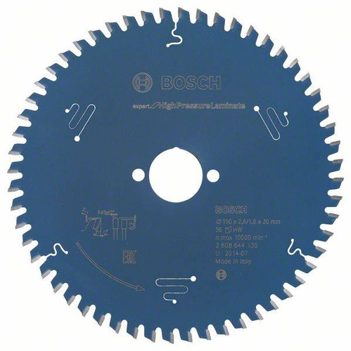 Tarcza pilarska Expert for High Pressure Laminate 190x30 Bosch 2608644135 - obrazek 1