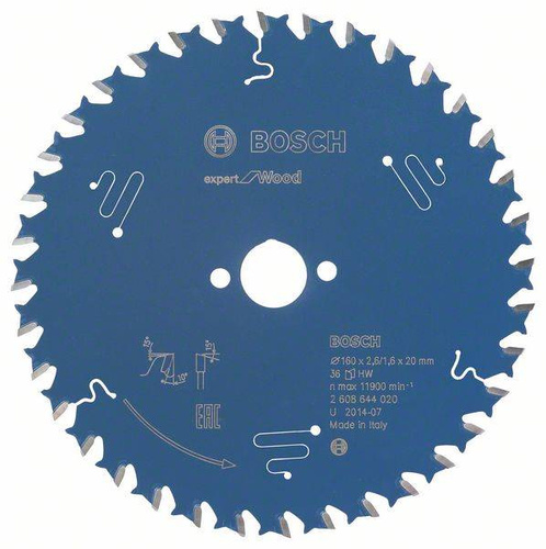 Tarcza pilarska Expert for Wood 160x20 Bosch 2608644020 - obrazek 1