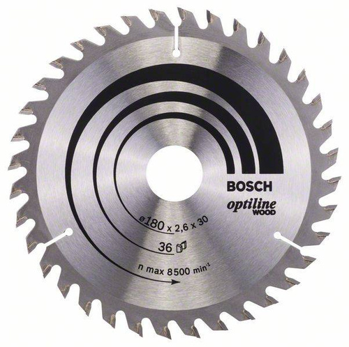 Tarcza pilarska Optiline Wood 180x30 Bosch 2608640609 - obrazek 1