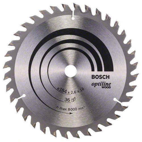Tarcza pilarska Optiline Wood 184x16 Bosch 2608640818 - obrazek 1