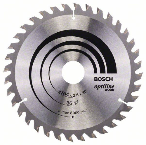 Tarcza pilarska Optiline Wood 184x30 Bosch 2608640611 - obrazek 1