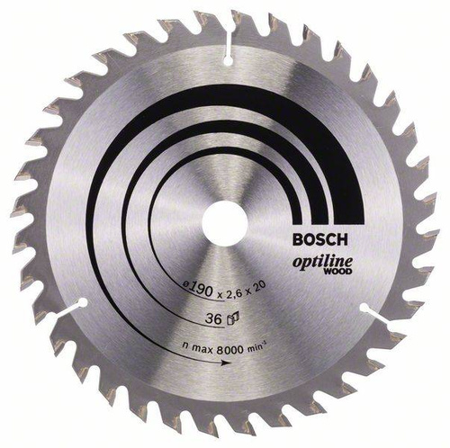 Tarcza pilarska Optiline Wood 190x20 Bosch 2608640613 - obrazek 1