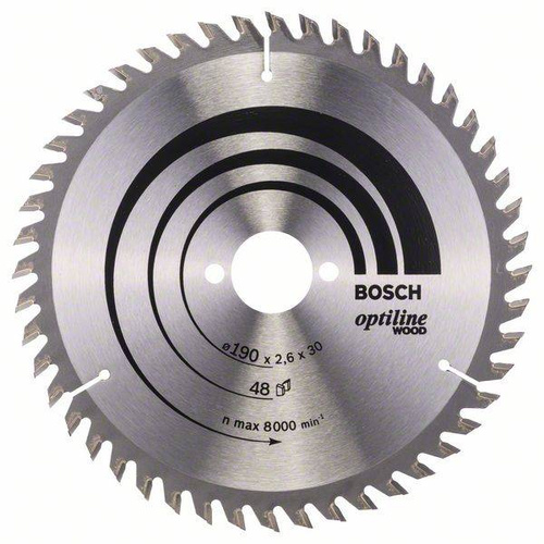 Tarcza pilarska Optiline Wood 190x30 Bosch 2608640617 - obrazek 1