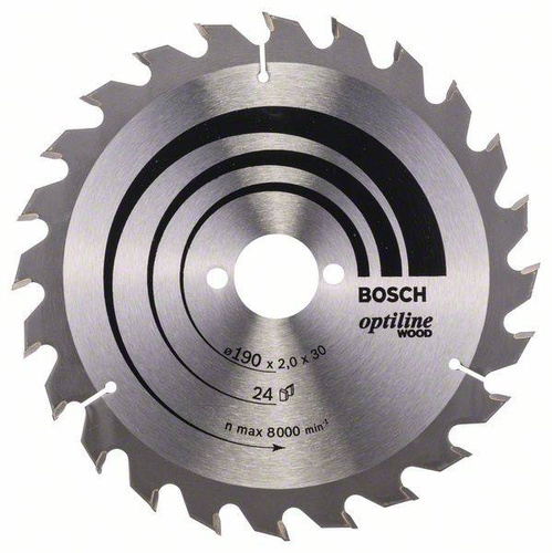 Tarcza pilarska Optiline Wood 190x30 Bosch 2608641185 - obrazek 1