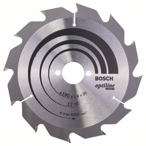 Tarcza pilarska Optiline Wood 190x30 Bosch 2608641187 - obrazek 1