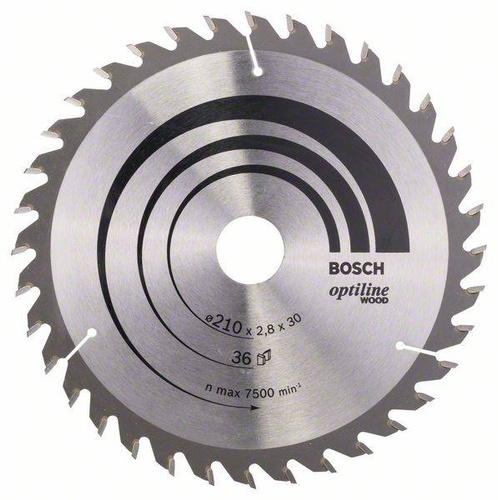 Tarcza pilarska Optiline Wood 210x30 Bosch 2608640622 - obrazek 1
