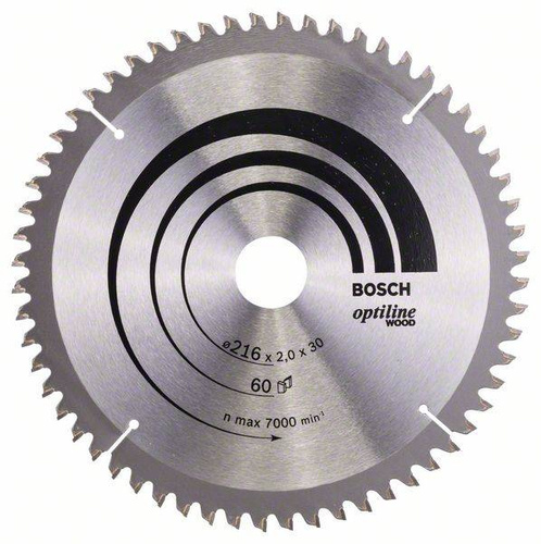 Tarcza pilarska Optiline Wood 216×30 Bosch 2608640433