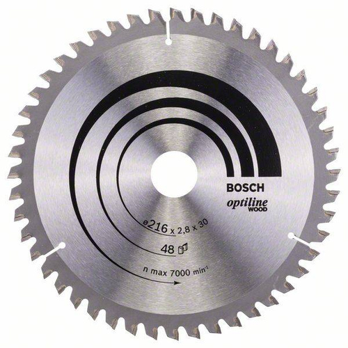 Tarcza pilarska Optiline Wood 216x30 Bosch 2608640641 - obrazek 1