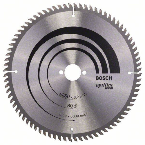 Tarcza pilarska Optiline Wood 250x30 Bosch 2608640660 - obrazek 1