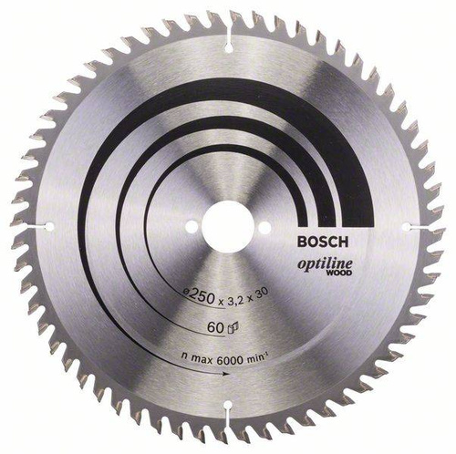 Tarcza pilarska Optiline Wood 250x30 Bosch 2608640665 - obrazek 1