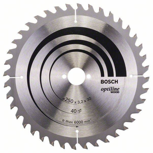 Tarcza pilarska Optiline Wood 250x30 Bosch 2608640670 - obrazek 1