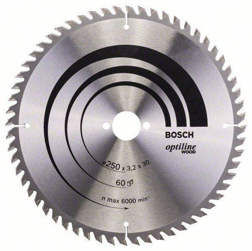 Tarcza pilarska Optiline Wood 250x30 Bosch 2608640729 - obrazek 1