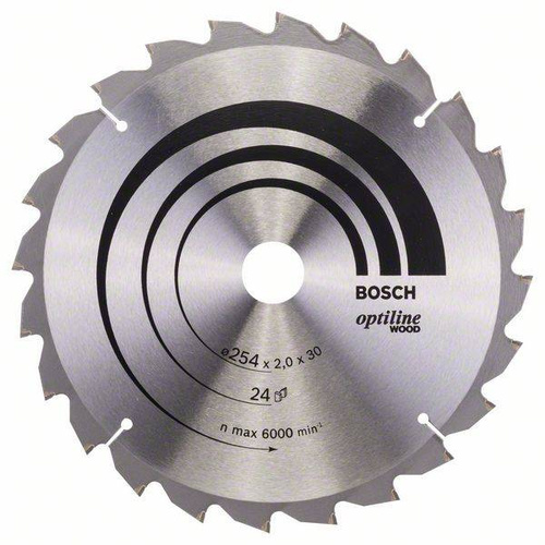 Tarcza pilarska Optiline Wood 254x30 Bosch 2608640434 - obrazek 1
