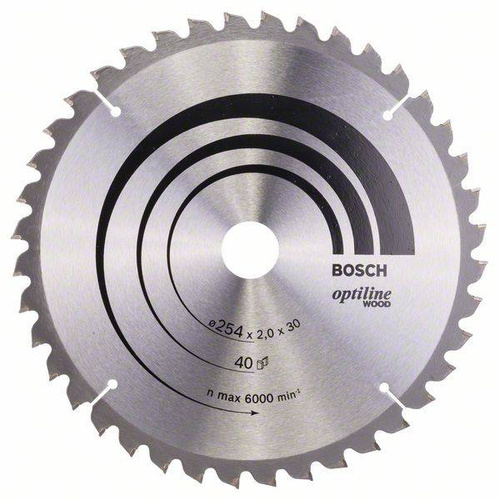 Tarcza pilarska Optiline Wood 254x30 Bosch 2608640435 - obrazek 1