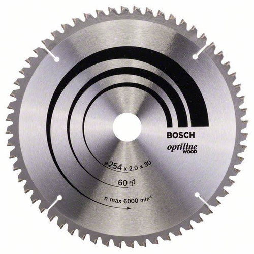 Tarcza pilarska Optiline Wood 254x30 Bosch 2608640436 - obrazek 1