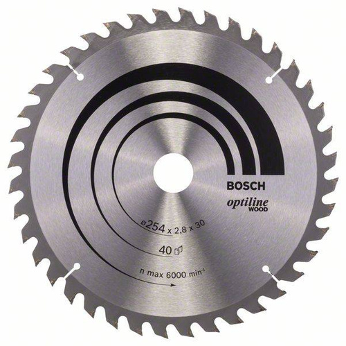 Tarcza pilarska Optiline Wood 254x30 Bosch 2608640443 - obrazek 1