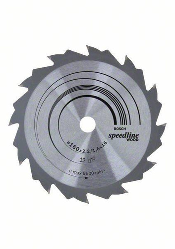 Tarcza pilarska Speedline Wood 160x16 Bosch 2608640784 - obrazek 1