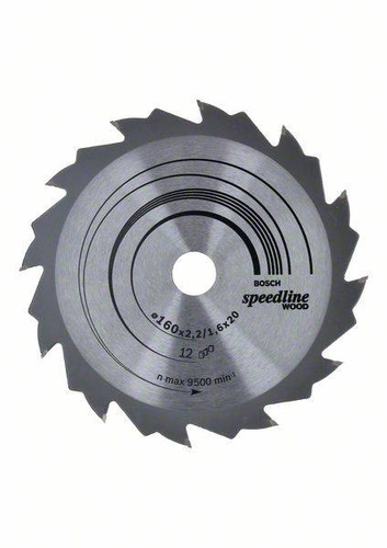 Tarcza pilarska Speedline Wood 160x20 Bosch 2608640786 - obrazek 1