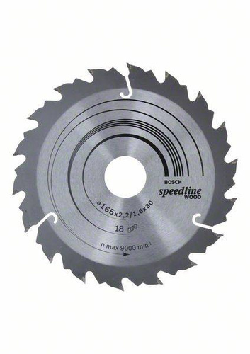 Tarcza pilarska Speedline Wood 165x30 Bosch 2608640789 - obrazek 1