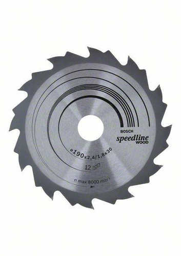 Tarcza pilarska Speedline Wood 190x30 Bosch 2608640800 - obrazek 1