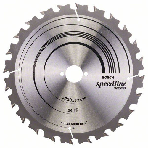 Tarcza pilarska Speedline Wood 250x30 Bosch 2608640680 - obrazek 1