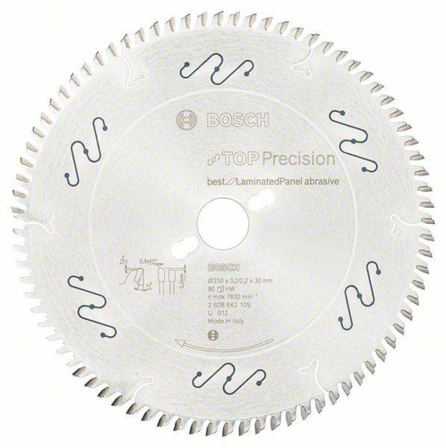 Tarcza pilarska Top Precision Best for Laminated Panel Abrasive 250x30 Bosch 2608642109 - obrazek 1