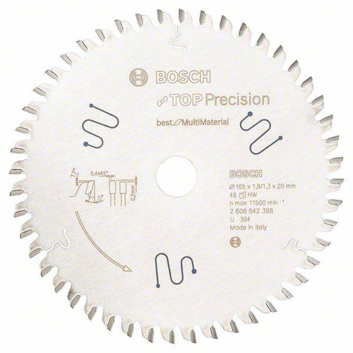Tarcza pilarska Top Precision Best for Multi Material 165x20 Bosch 2608642388 - obrazek 1
