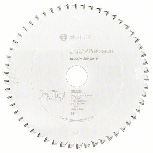 Tarcza pilarska Top Precision Best for Multi Material 210x30 Bosch 2608642096 - obrazek 1