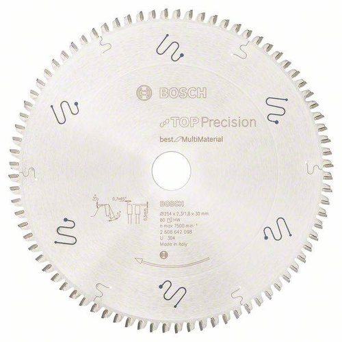 Tarcza pilarska Top Precision Best for Multi Material 254x30 Bosch 2608642098 - obrazek 1