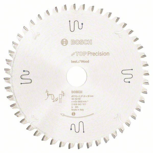 Tarcza pilarska Top Precision Best for Wood 216x30 Bosch 2608642101 - obrazek 1
