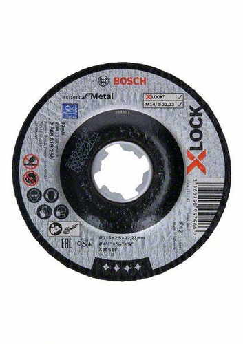 Tarcza tnąca Expert for Metal X-LOCK z prostym otworem A 30 S BFx115x22,23 Bosch 2608619256 - obrazek 1