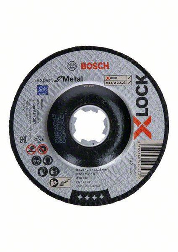 Tarcza tnąca Expert for Metal X-LOCK z prostym otworem A 30 S BFx125x22,23 Bosch 2608619257 - obrazek 1