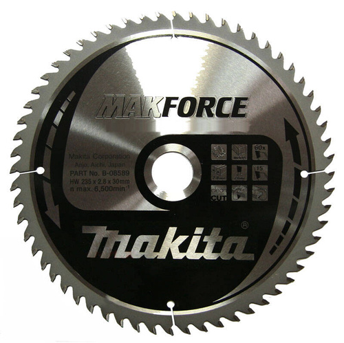 Tarcza tnąca do cięcia drewna 235X30; 60Z Makita B-08589 - obrazek 1