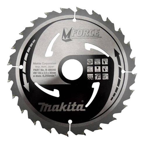 Tarcza tnąca do drewna Makita 185 x 30mm 24Z B-08040 - obrazek 1