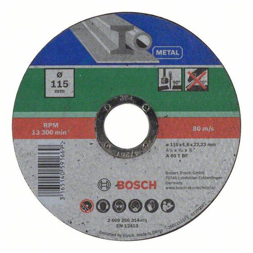Tarcza tnąca do metalu Bosch A 46 T BF 115x22,23 2609256314 - obrazek 1