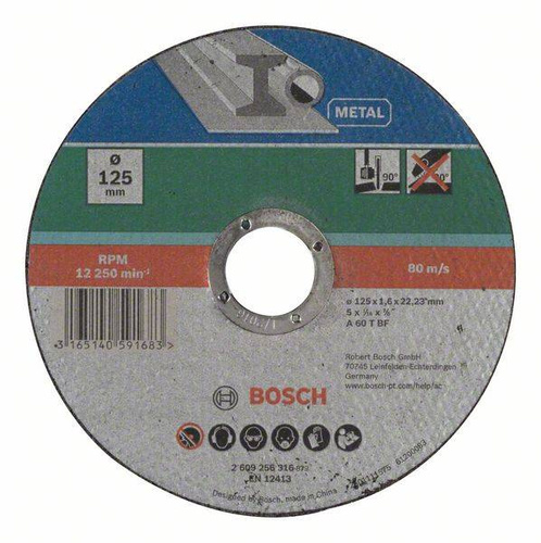 Tarcza tnąca do metalu Bosch A 46 T BF 125x22,23 2609256316 - obrazek 1