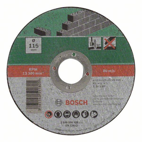 Tarcza tnąca, prosta, do kamienia C 30 S BF 115x22,23 Bosch 2609256328 - obrazek 1