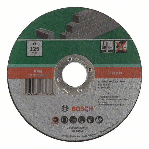 Tarcza tnąca, prosta, do kamienia C 30 S BF 125x22,23 Bosch 2609256329 - obrazek 1