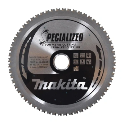 Makita B 47173 Specjalistyczne Ostrze ze Stali Nierdzewnej doCięcia Metalu - obrazek 1