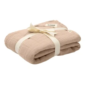 BIBS, Kocyk letni, Organic cotton, 120×120 cm, Blush