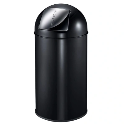 EKO Pushcan 40 Liter Steel Schwarz