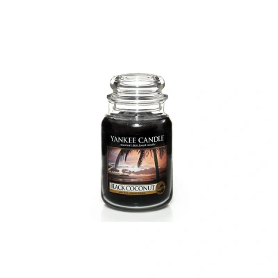 Yankee Candle Świeca zapachowa w szkle (duża) Black Coconut Czas palenia do 150 godzin - obrazek 1