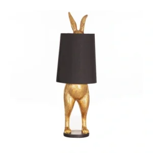 Lampa DEKORIA Gold Rabbit XL, złota, 40x40x117 cm, 60 W