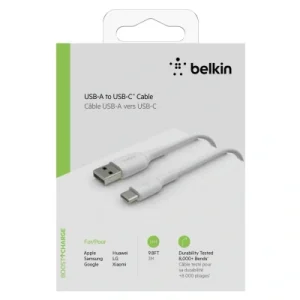 Belkin Boost Kabel do Ładowania USB C 3 metry Biały Belkin Boost Kabel do Ładowania USB C 3 metry Biały