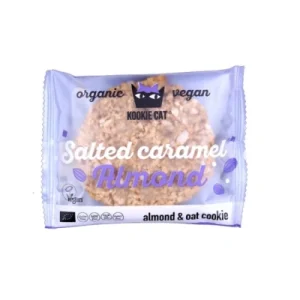 Kookie Cat Salted Caramel Almond Individually Wrapped Vegan Cookies, Gluten Free, Bio And Organic, & Oat 12 x 50 g Multipack Kookie Cat Salted Caramel Almond Individually Wrapped Vegan Cookies, Gluten Free, Bio And Organic, & Oat 12 x 50 g Multipack